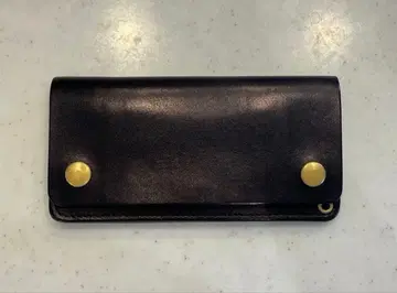 롱 트래커 지갑 블랙 코인 버클 30mm