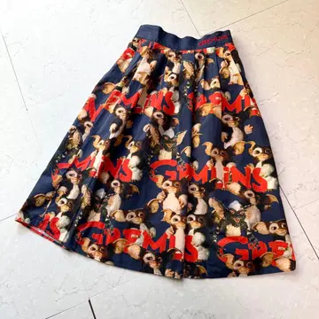 그라니프 그렘린 흠집모 스커트 F 올 패턴 네이비