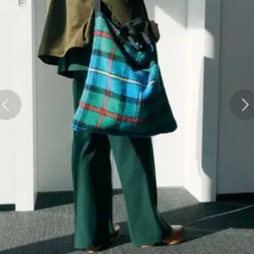 TWEED MILL x BEAMS BOY / 별주 빅 타탄 토트