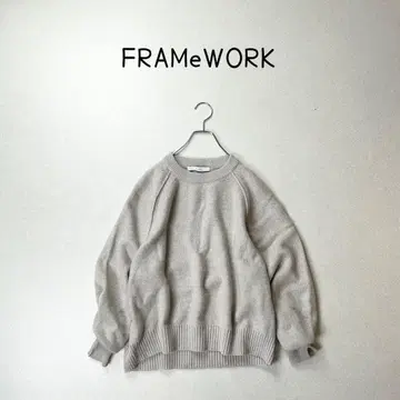 FRAMeWORK 울 캐시미어 크루넥 니트 스웨터