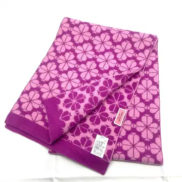 Y512-195 케이트 스페이드 뉴욕 울 머플러 핑크 꽃무늬