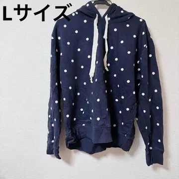 J.Crew 도트 무늬 빈티지 플리스 후드티 L 패션 봄 가을