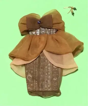 구 타카라 제니 카멜색 쉬폰 원피스 제니 프렌드