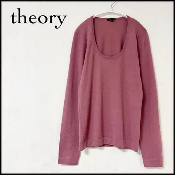 [새상품급] 띠어리 캐시미어 100% 긴팔 니트 스웨터 상의 로즈 핑크