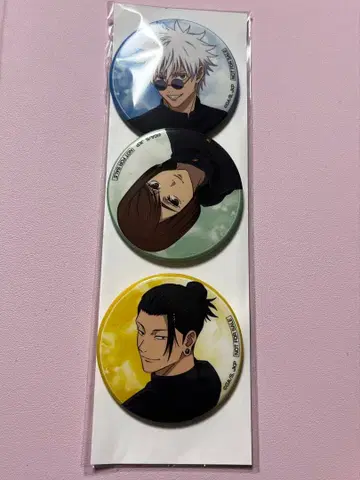 극장판 총집편 주술회전 회옥옥절 라쿠텐 북스 특전 캔 배지 3개 세트