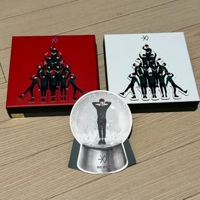 엑소 12월의 기적 개봉앨범 set(백현 스노우볼 포함)
