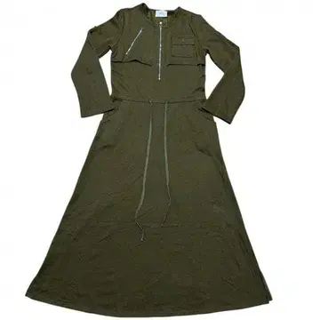 새상품급 HUG.U 맨투맨 롱 원피스 하프 지퍼 하그유