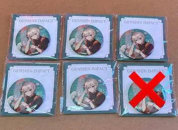 원신 카에데하라 카즈하 캔뱃지 카페 중국 5개