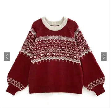 노르딕 무늬 니트탑 gn331