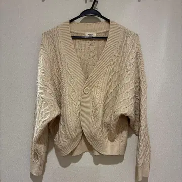 BEAMS HEART 베이지 니트 가디건