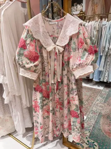 hardys 구제 의류 80s Vintage Flower 원피스