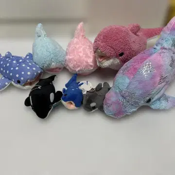 바다 생물 수족관 봉제 인형 세트