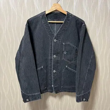 포스트 오버올즈 스토커 자켓 헤링본 L 1104-HBB