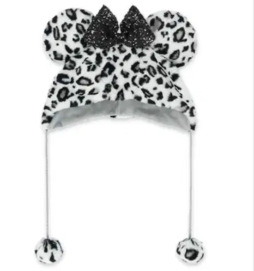 레오파드 무늬 미니 팬캡 (택 포함 미사용 새상품)