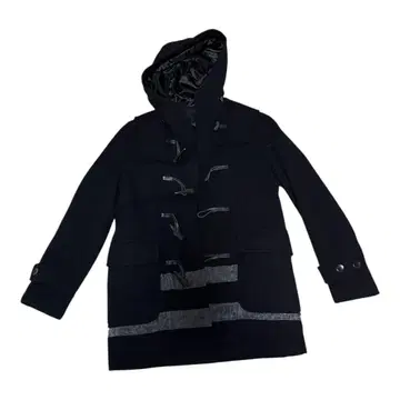 꼼에사 이즘 후드 부착 더플 코트