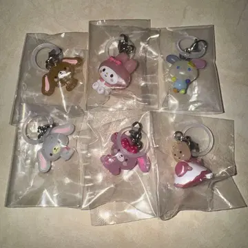 산리오 캐릭터즈 윳토 메지루시 액세서리 전 6종 컴프세트