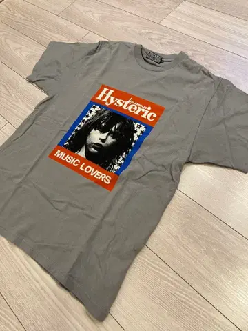 Hysteric 뮤직 라버스 T셔츠 그레이
