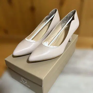 새상품급 HIMIKO 가죽 스틸레토 펌프스 23.5cm 일본제