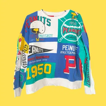 ZARA 자라 SNOOPY 패치워크 패턴 맨투맨