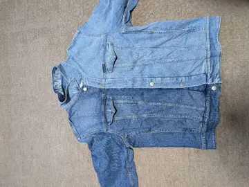 CALVIN KLEIN JEANS 패치워크 데님 자켓 M