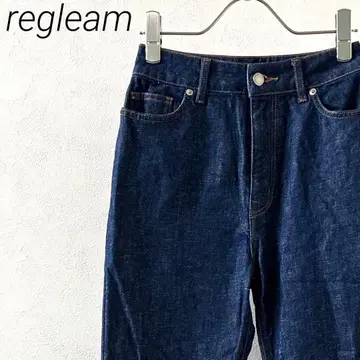 [새상품급] regleam 데님 팬츠 테이퍼드 스트레치 포켓 심플