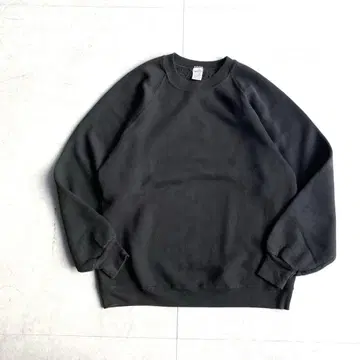 RUSSELL 러셀 블랭크 맨투맨 USA제 블랙 BLACK 무지