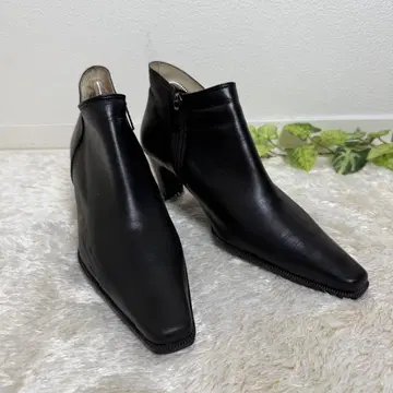 REGAL 리 가죽 앵클부츠 블랙