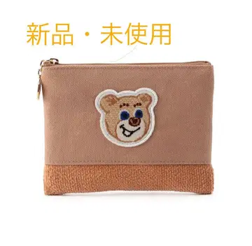 새상품 페이러 FEILER 올드 테디 와펜 파우치 베이지