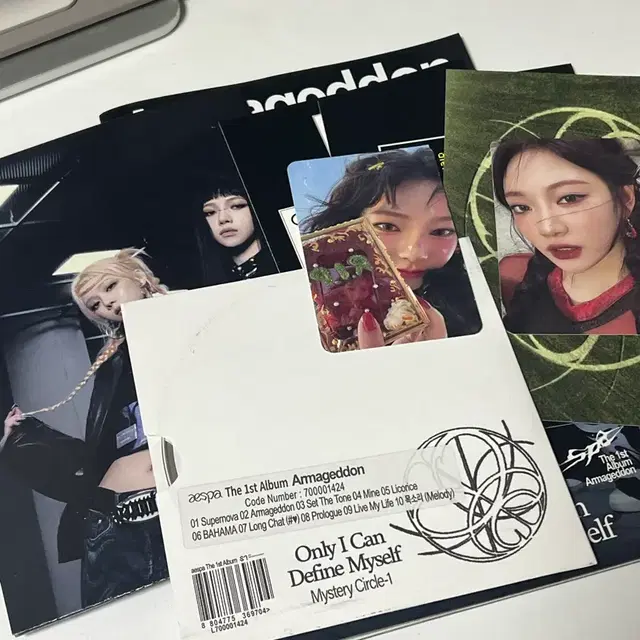 개봉)에스파 아마겟돈 앨범  포카:카리나,닝닝