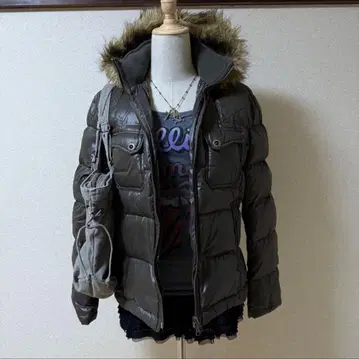 갸루 공주 갸루 헤이세이 갸루 레이와 갸루 아우터 다운 퍼 y2k