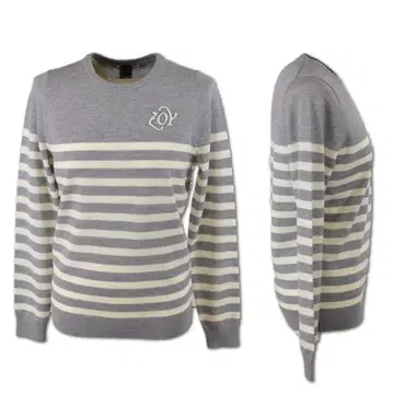 ZOY 보더 긴팔 니트 스웨터