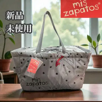 미스 사파토 미사용 새상품 토트백 보냉백 대용량 접이식 가능