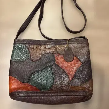 IBIZA 이비자 가죽 패치워크 숄더백