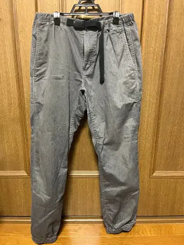 그레이 카고 팬츠 조정 가능 벨트 포함