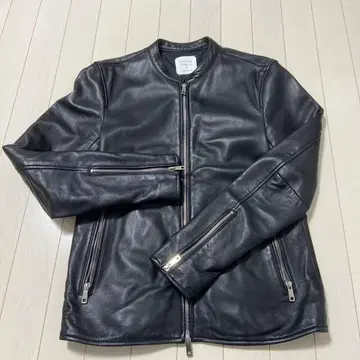 UNITED TOKYO 블랙 가죽 자켓 사이즈 2