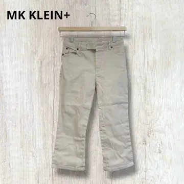 [엠케이클랜플러스] 크롭 팬츠 치노 팬츠 아이보리 36