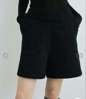 anuke 앙누크 니트 쇼트 팬츠 블랙 38