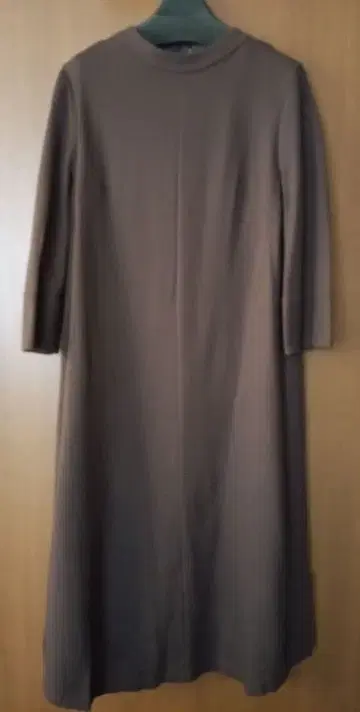 UNTITLED 브라운 7부 소매 원피스 44