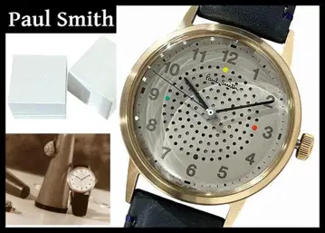 미사용 22ss 폴스미스 Radio 6 베이지 다이얼 자동 손목시계