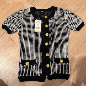 SLY 블랙 반팔 니트 S 사이즈