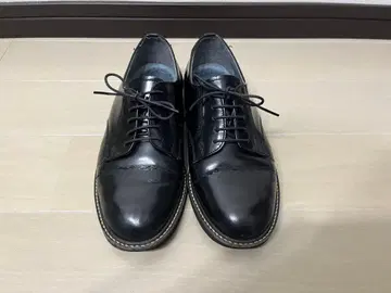 HARUTA 레이스업 슈즈 플레인토 천연 가죽 23.5 블랙 블랙