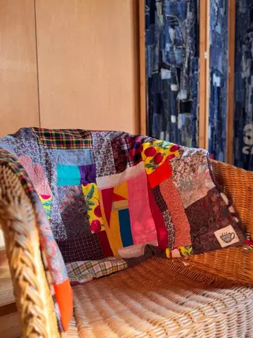 SAYOCAFE 패치워크의 포근한 무릎담요 A