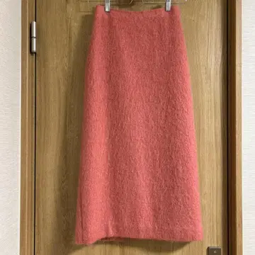 BEAUTY&YOUTH 울 혼방 핑크 타이트 스커트