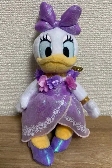 새상품 디즈니 스토어 25주년 데이지 봉제 인형 키링 키체인