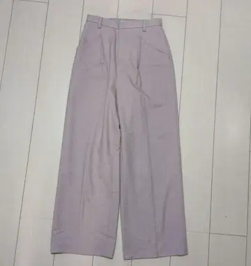 나노 유니버스 연보라 울 혼방 핑크 와이드 팬츠 38