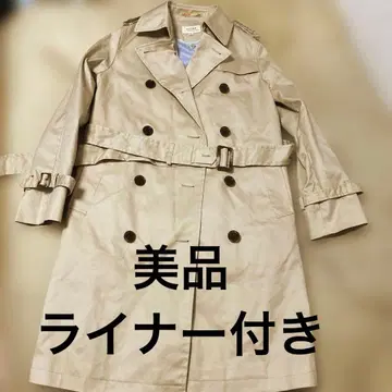 여성용 트렌치코트 라이너 포함 (블루 계열) 새상품급 L 사이즈