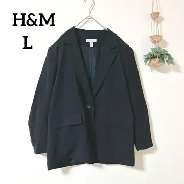 H&M 에이치앤엠 블랙 블레이저 L 오버 사이즈 테일러드 자켓
