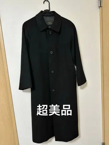 mia Cama 블랙 캐시미어 롱 코트 사이즈 7