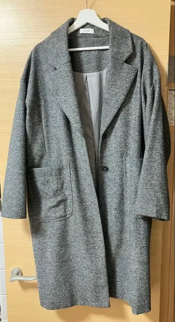 ELDER EMODA 헤링본 롱 코트 [ 새상품급 ]