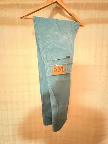 Lee 데님 팬츠 파란색 코듀로이